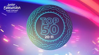 Junior Eurovision Top 50 Most Watched 2022 - 20 to 11