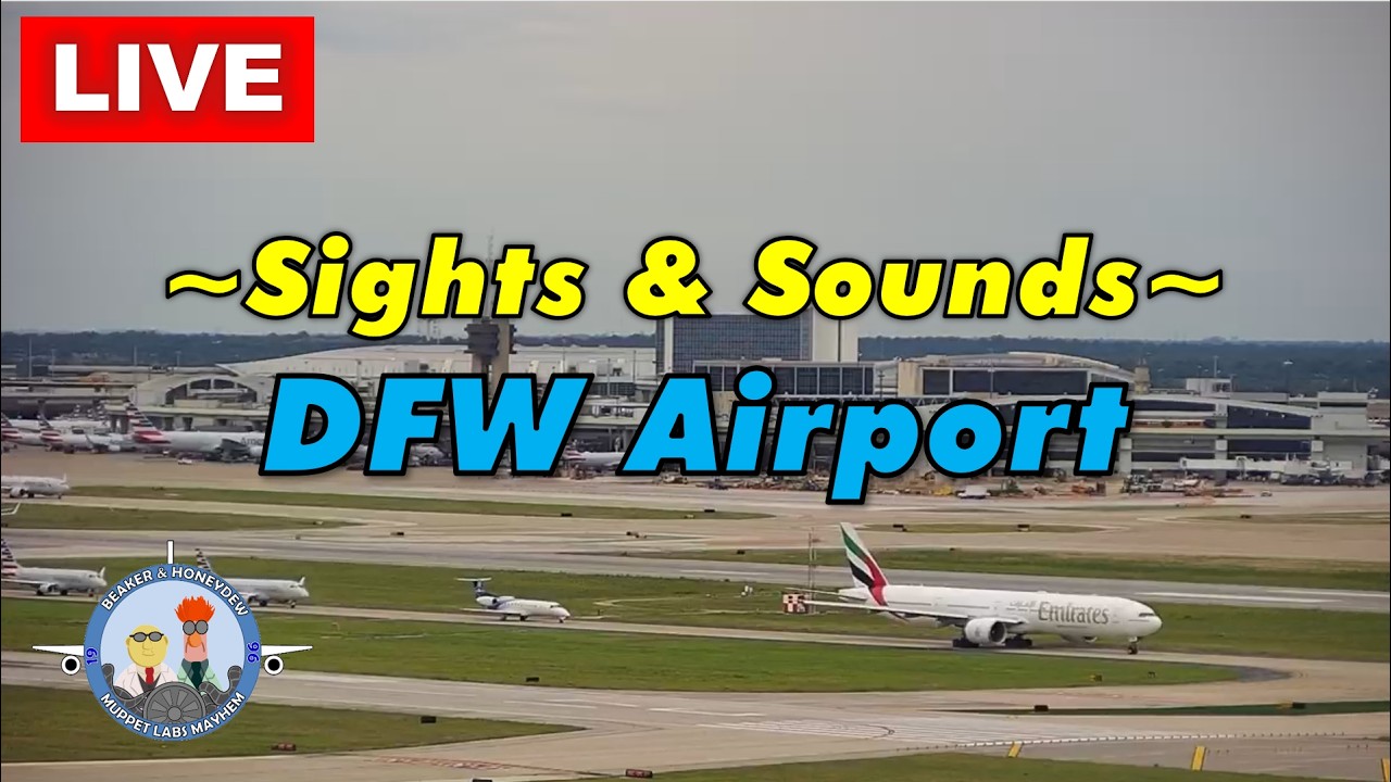 LIVE 24/7 - DFW Airport East Side Camera with ATC live camera thumbnail