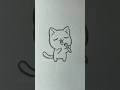 Cute Things to Draw When Bored - day 25 #easy #cute #sketch #art #drawing #tutorial #cutethings #cat