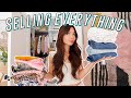 Selling ALL Of The Clothes In My Closet! Extreme Closet Cleanout