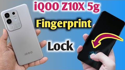 How to set Display Fingerprint Lock in iQOO z10x 5G/fingerprint lock kaise lagaye/fingerprint lock