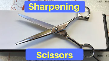 Can you sharpen hairdressing scissors yourself?