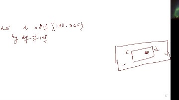 Definition and Examples of convex set and Property of closed convex set in a Hilbert Space H