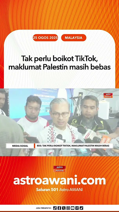 Tak perlu boikot TikTok, maklumat Palestin masih bebas
