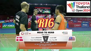 [R16]🇲🇾Arif Junaidi-Yap Roy King Beraksi CEMERLANG Mara Ke SUKU AKHIR‼️#thailandopen2024