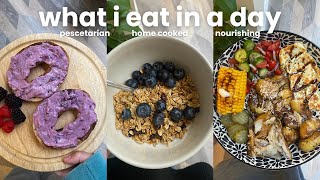 what I eat in a day...pescatarian simple meals & mini meal prep