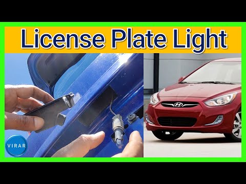 How to Replace License Plate Light Bulb – Hyundai Accent (2012-2017)
