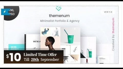 Themenum - A Clean & Creative Minimal Portfolio & Agency HTML  | Themeforest Download