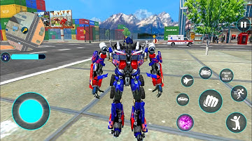 Optimus Prime Multiple Transformation Jet Robot Car Game 2020 - Android Gameplay