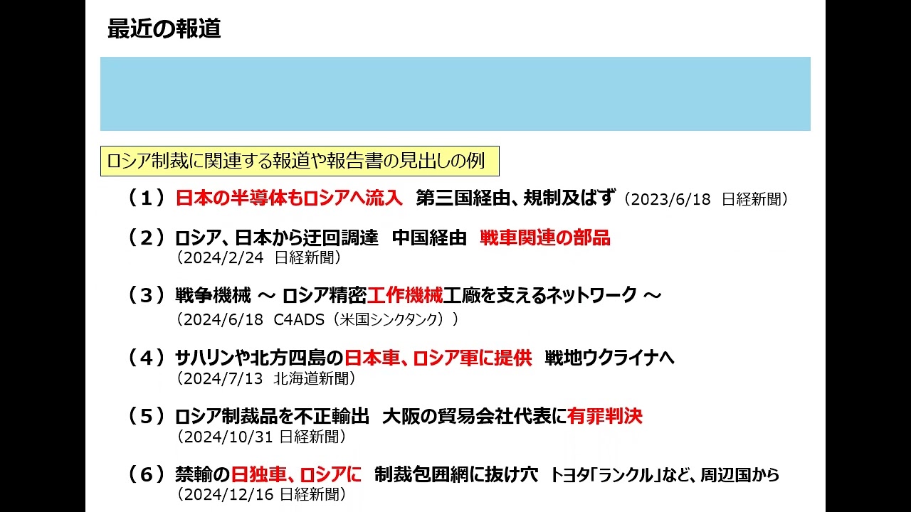 対ロシア制裁のリスクと対応の必要性