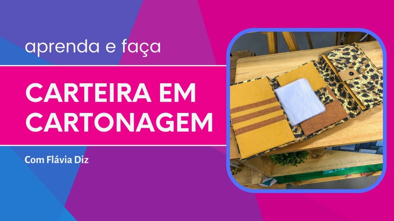 Carteira em cartonagem