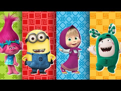 Мультики для Детей МИНЬОНЫ, МАША И МЕДВЕДЬ, ТРОТРО, ТРОЛЛИ, Oddbods