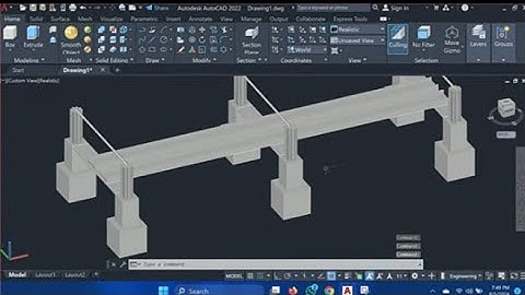 How to create river and road bridge in AutoCAD 3d modeling |part 1 | #autocadcivil3d