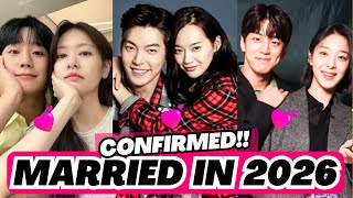 💕Top 20 Korean Couples CONFIRMED Married In 2026💖