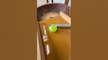 Marble Run (A marble run course using pipe slopes and a large wooden funnel) #28 #ASMR