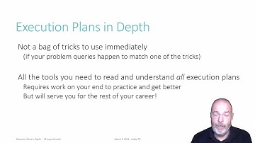 Execution Plans in Depth   Austin   Promo