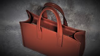 Making a Leather Square Tote Bag