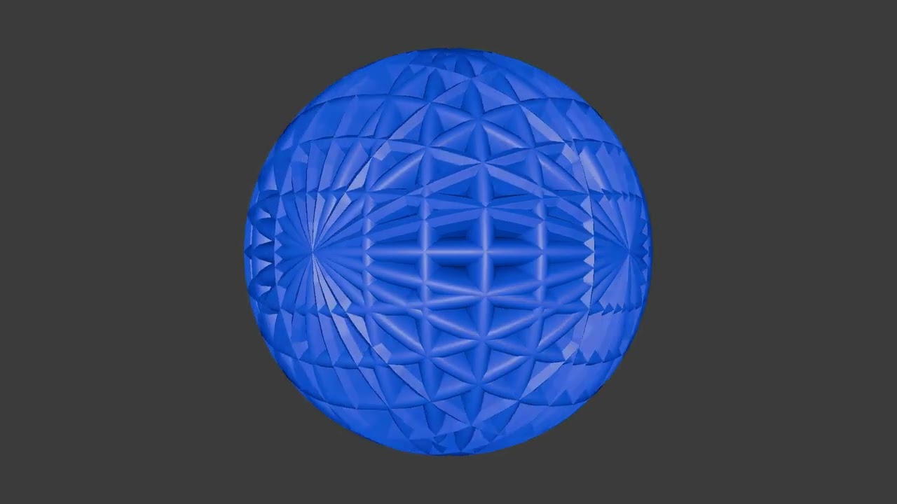 Spherical Model in Blender