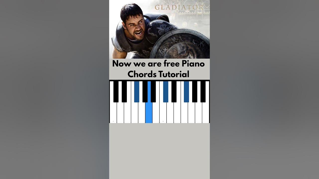 Gladiator soundtrack chords tutorial | Now we are free Piano Tutorial | Hans Zimmer