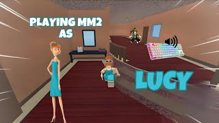 LUCY DESTROYS TEAMERS IN MM2 + GAMEPLAY (KEYBOARD ASMR)