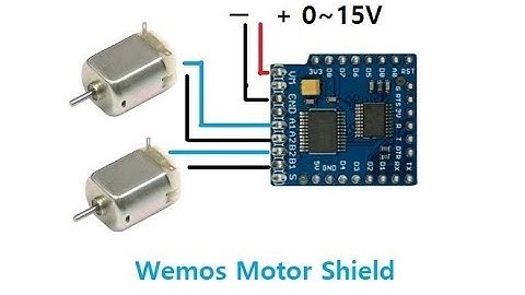 위모스 모터제어, Wemos Motor Control,아두이노, Esp8266, D1 mini [김동일교수 두원공과대학교 AI융합과] 3-10