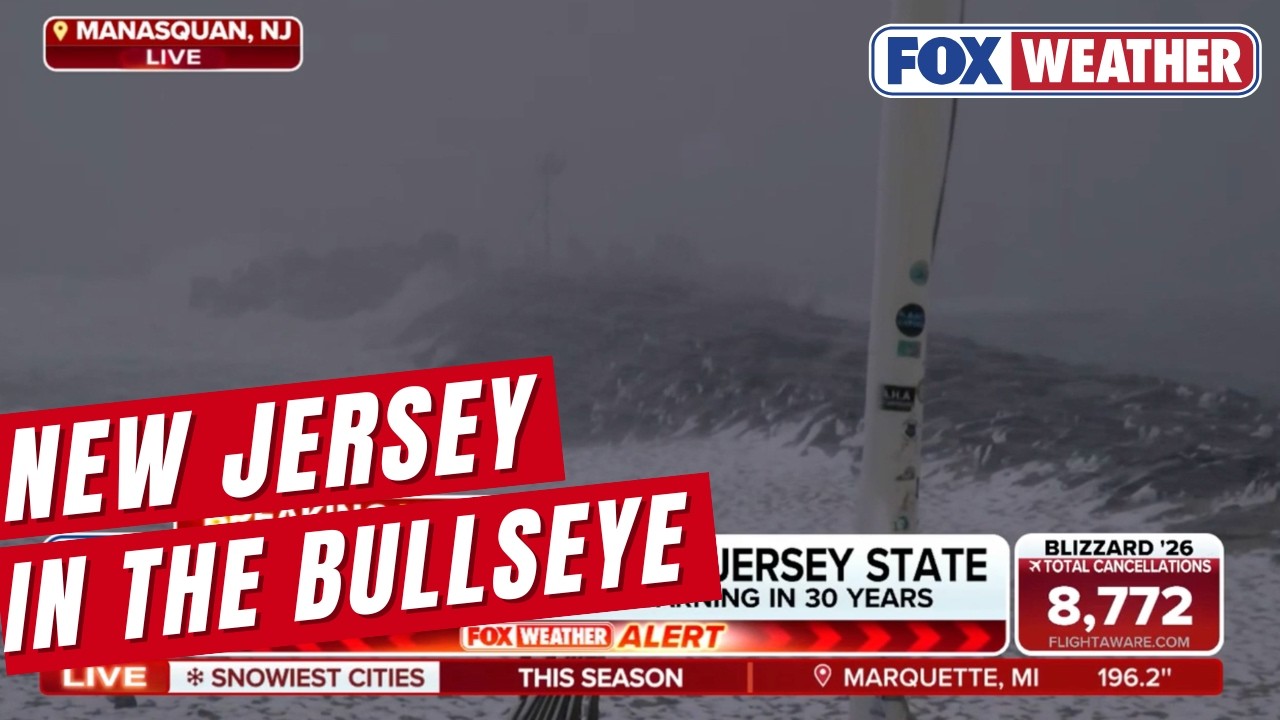 All of New Jersey Under A Blizzard Warning For the First Time In 30 ...