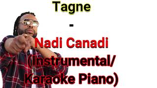 TAGNE - NADI CANADI (Instrumental/Karaoke Piano)