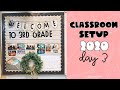 CLASSROOM SETUP 2020: Day 3 of classroom setup, bulletin boards, spray paint and random things.