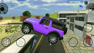 dollar song Modified thar stunt gameplay | Indian Vehicle thar stunt gameplay - thar stunt game