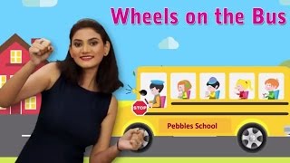 Wheels On The Bus With Actions Wheels On The Bus Go Round And Round With Actions English Rhymes