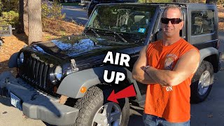 How To Find Jeep Wrangler JK Recommended Tire Pressure - YouTube