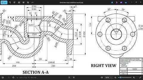 Globe Valve Body-SolidWorks Tutorial (SolidWorks Exercise)