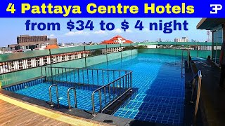Pattaya Thailand, 4 Low Season Hotels from $ 4 USD a night