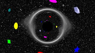 Black hole passing in front of the Andromeda galaxy