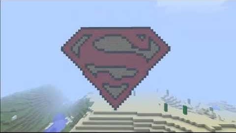Minecraft: Pixel Art - Superman Logo