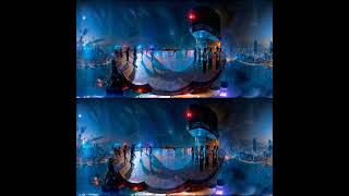 Stable Diffusion Test: 360 LoRa 3D depth AnimateDiff test