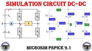 Simulation circuit électronique DC-DC.