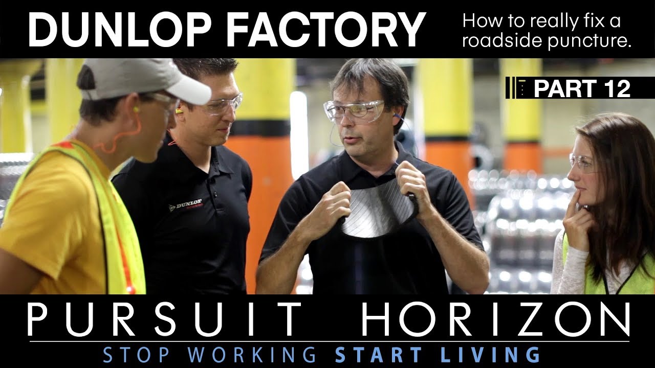 Pursuit Horizon Ep12 Dunlop Factory How to fix a motorcycle tire