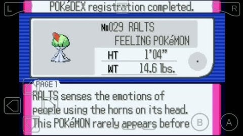 029: Where to find Ralts in Pokemon Ruby!