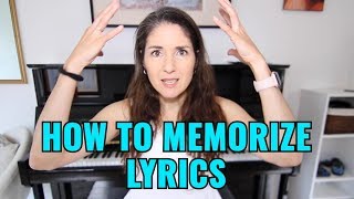 How To Memorize Song Lyrics Fast