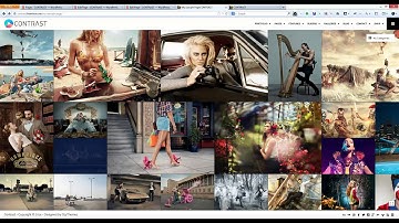 CONTRAST - how to create horizontal grid portfolio page