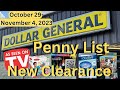 Dollar General Penny List and Clearance Update For Week Of October 29-November 4
