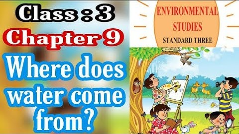 Where does water come from, Environmental studies, chapter 9, class 3, Maharashtra Board, Std 3
