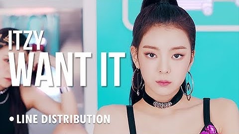 ITZY - WANT IT : Line Distribution (Color Coded)
