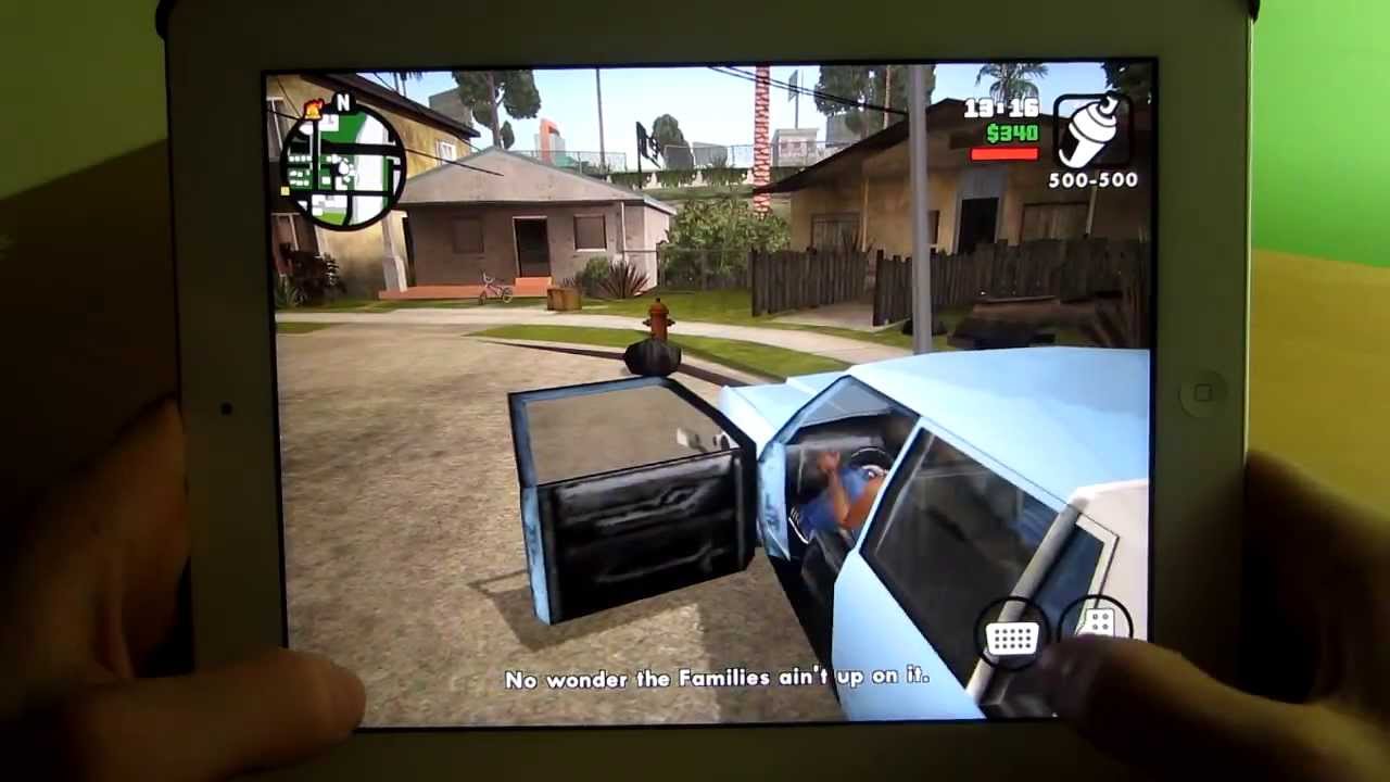 GTA San Andreas on Apple iPad 4 - Mission 4 - YouTube