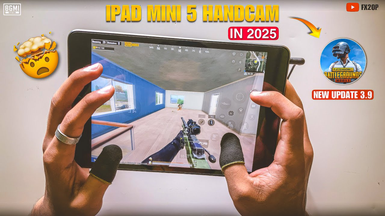 IPAD MINI 5 PUBGM LAG TEST WITH HANDCAM IN 2025🔥 HDR + EXTREME GRAPHICS ...