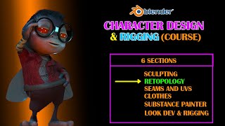 How to Make A Character in Blender - Retopology (part11)