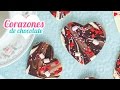 Corazones de chocolate | Chocolate bark | San Valentín | Quiero Cupcakes!