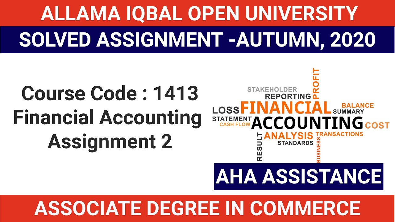 aiou solved assignment cost accounting