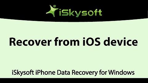 How to Recover Lost or Deleted Data from Your iPhone/iPad/iPod touch (iOS 9 Compatible)
